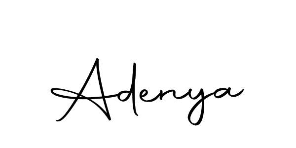 Design your own signature with our free online signature maker. With this signature software, you can create a handwritten (Autography-DOLnW) signature for name Adenya. Adenya signature style 10 images and pictures png