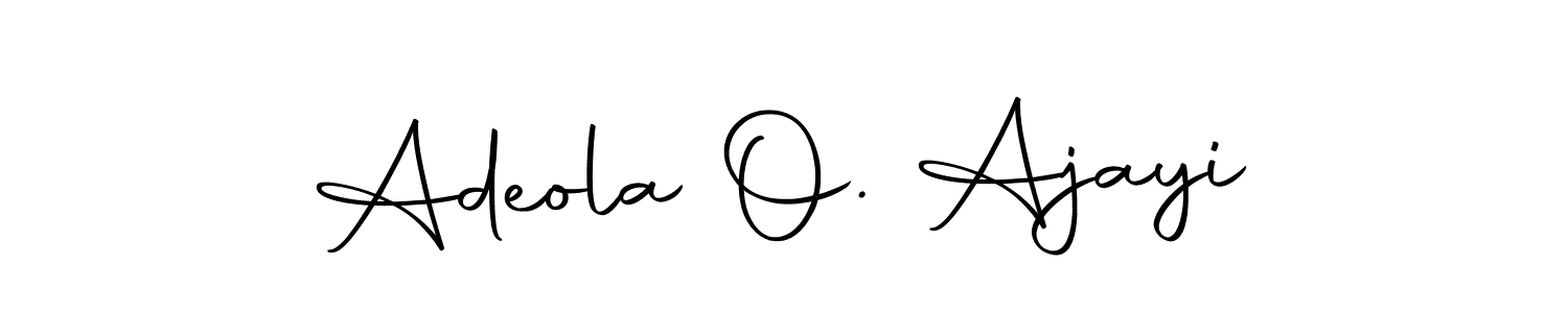 You can use this online signature creator to create a handwritten signature for the name Adeola O. Ajayi. This is the best online autograph maker. Adeola O. Ajayi signature style 10 images and pictures png