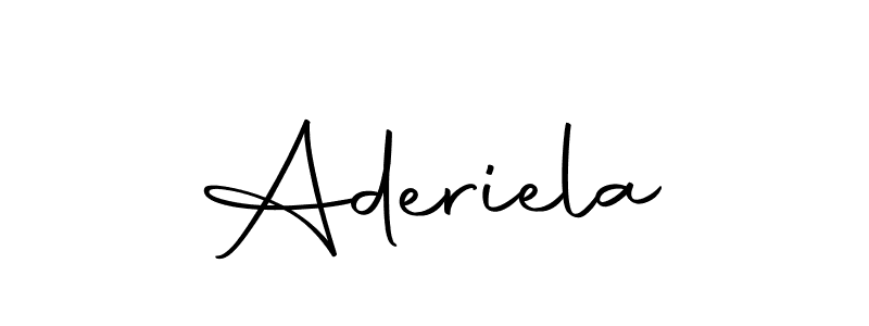 if you are searching for the best signature style for your name Aderiela. so please give up your signature search. here we have designed multiple signature styles  using Autography-DOLnW. Aderiela signature style 10 images and pictures png