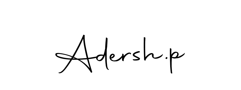 You should practise on your own different ways (Autography-DOLnW) to write your name (Adersh.p) in signature. don't let someone else do it for you. Adersh.p signature style 10 images and pictures png