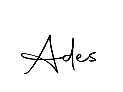 Make a beautiful signature design for name Ades. With this signature (Autography-DOLnW) style, you can create a handwritten signature for free. Ades signature style 10 images and pictures png