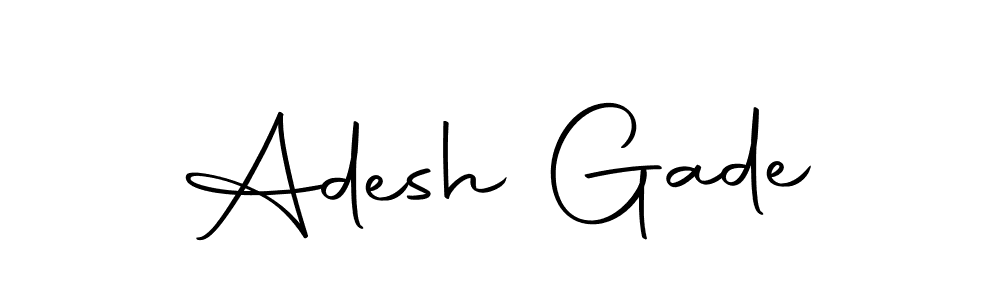 Create a beautiful signature design for name Adesh Gade. With this signature (Autography-DOLnW) fonts, you can make a handwritten signature for free. Adesh Gade signature style 10 images and pictures png