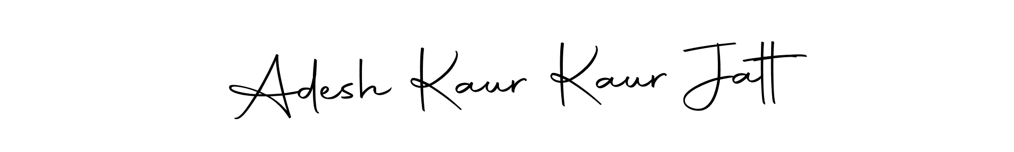 How to make Adesh Kaur Kaur Jatt name signature. Use Autography-DOLnW style for creating short signs online. This is the latest handwritten sign. Adesh Kaur Kaur Jatt signature style 10 images and pictures png