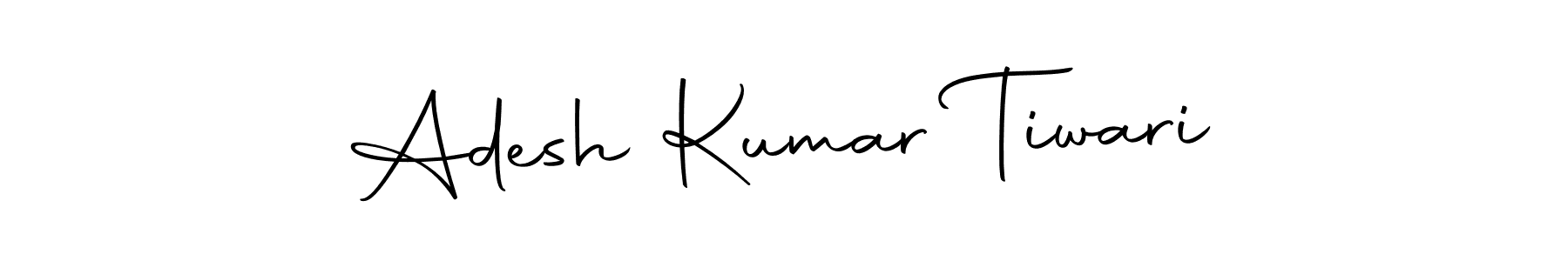 How to make Adesh Kumar Tiwari name signature. Use Autography-DOLnW style for creating short signs online. This is the latest handwritten sign. Adesh Kumar Tiwari signature style 10 images and pictures png