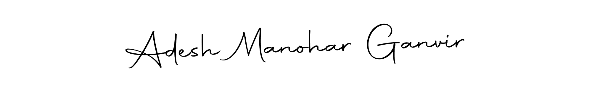 Make a short Adesh Manohar Ganvir signature style. Manage your documents anywhere anytime using Autography-DOLnW. Create and add eSignatures, submit forms, share and send files easily. Adesh Manohar Ganvir signature style 10 images and pictures png