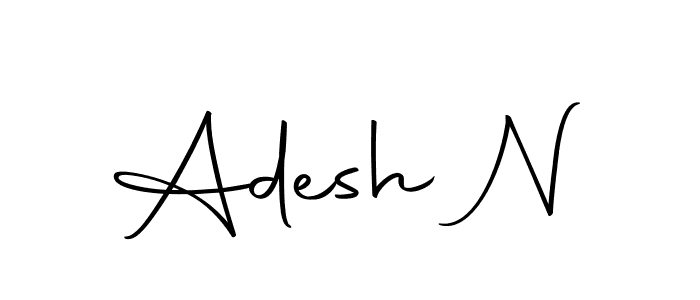 How to make Adesh N signature? Autography-DOLnW is a professional autograph style. Create handwritten signature for Adesh N name. Adesh N signature style 10 images and pictures png