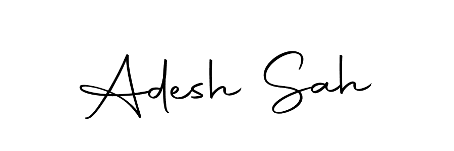 Use a signature maker to create a handwritten signature online. With this signature software, you can design (Autography-DOLnW) your own signature for name Adesh Sah. Adesh Sah signature style 10 images and pictures png