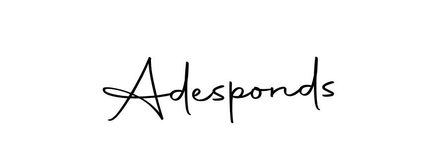 How to make Adesponds name signature. Use Autography-DOLnW style for creating short signs online. This is the latest handwritten sign. Adesponds signature style 10 images and pictures png