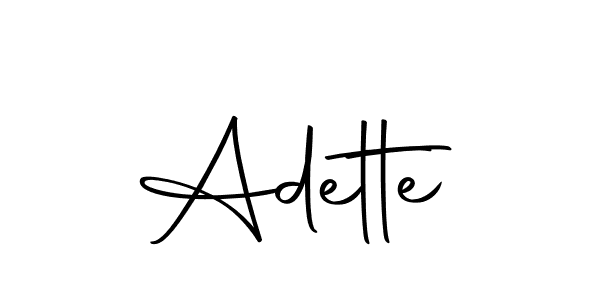 Make a beautiful signature design for name Adette. With this signature (Autography-DOLnW) style, you can create a handwritten signature for free. Adette signature style 10 images and pictures png