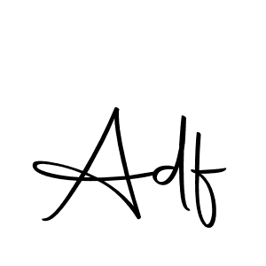 You should practise on your own different ways (Autography-DOLnW) to write your name (Adf) in signature. don't let someone else do it for you. Adf signature style 10 images and pictures png