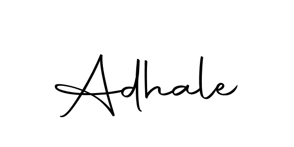 Use a signature maker to create a handwritten signature online. With this signature software, you can design (Autography-DOLnW) your own signature for name Adhale. Adhale signature style 10 images and pictures png