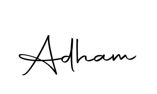 How to make Adham name signature. Use Autography-DOLnW style for creating short signs online. This is the latest handwritten sign. Adham signature style 10 images and pictures png
