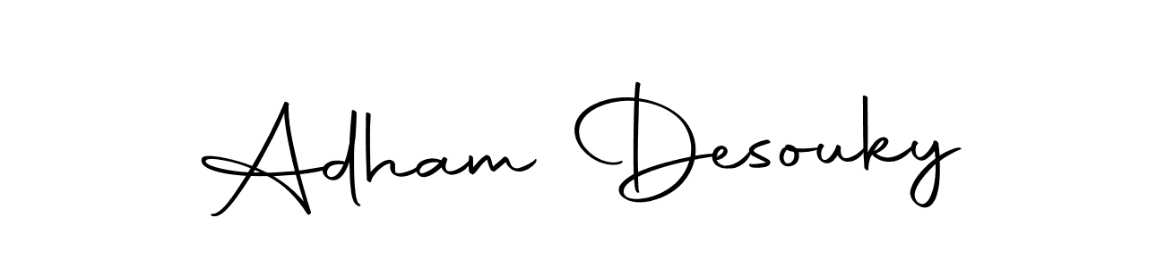 The best way (Autography-DOLnW) to make a short signature is to pick only two or three words in your name. The name Adham Desouky include a total of six letters. For converting this name. Adham Desouky signature style 10 images and pictures png