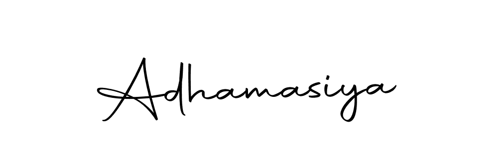 How to make Adhamasiya name signature. Use Autography-DOLnW style for creating short signs online. This is the latest handwritten sign. Adhamasiya signature style 10 images and pictures png