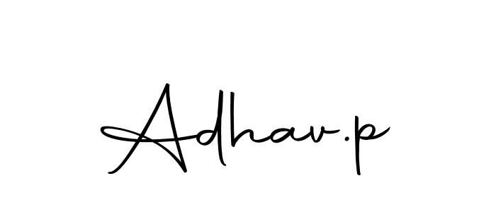 Create a beautiful signature design for name Adhav.p. With this signature (Autography-DOLnW) fonts, you can make a handwritten signature for free. Adhav.p signature style 10 images and pictures png