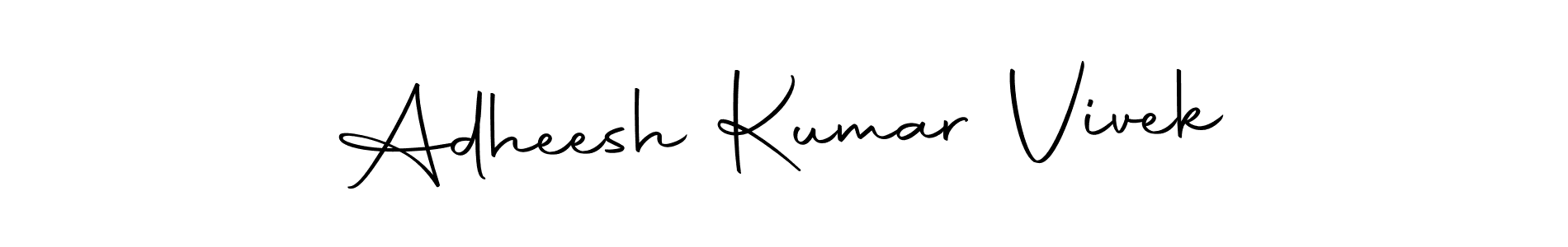 Design your own signature with our free online signature maker. With this signature software, you can create a handwritten (Autography-DOLnW) signature for name Adheesh Kumar Vivek. Adheesh Kumar Vivek signature style 10 images and pictures png
