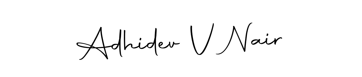 Here are the top 10 professional signature styles for the name Adhidev V Nair. These are the best autograph styles you can use for your name. Adhidev V Nair signature style 10 images and pictures png