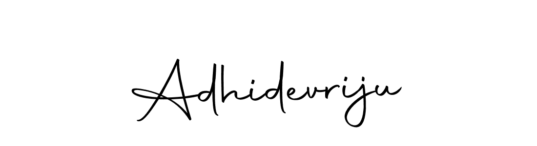 Use a signature maker to create a handwritten signature online. With this signature software, you can design (Autography-DOLnW) your own signature for name Adhidevriju. Adhidevriju signature style 10 images and pictures png