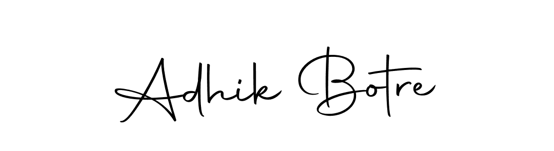 How to make Adhik Botre name signature. Use Autography-DOLnW style for creating short signs online. This is the latest handwritten sign. Adhik Botre signature style 10 images and pictures png