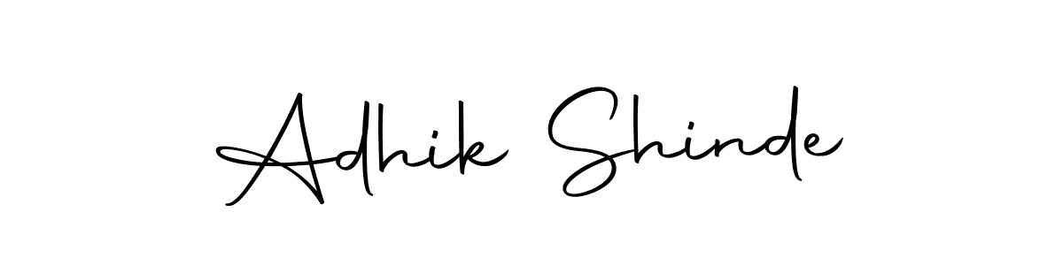 Similarly Autography-DOLnW is the best handwritten signature design. Signature creator online .You can use it as an online autograph creator for name Adhik Shinde. Adhik Shinde signature style 10 images and pictures png