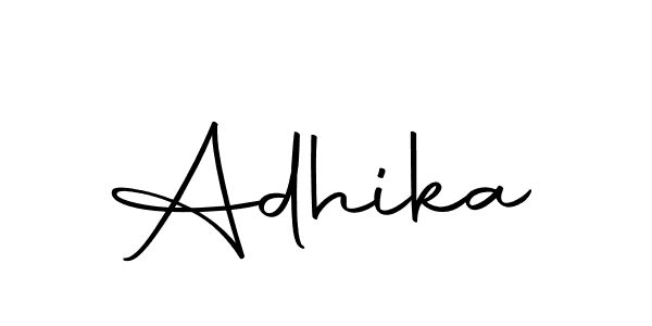 Make a beautiful signature design for name Adhika. Use this online signature maker to create a handwritten signature for free. Adhika signature style 10 images and pictures png