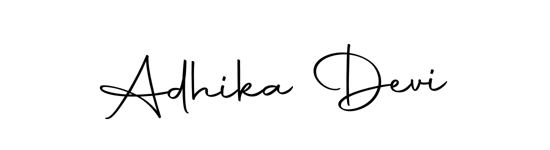 Also we have Adhika Devi name is the best signature style. Create professional handwritten signature collection using Autography-DOLnW autograph style. Adhika Devi signature style 10 images and pictures png