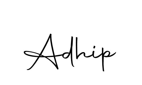 The best way (Autography-DOLnW) to make a short signature is to pick only two or three words in your name. The name Adhip include a total of six letters. For converting this name. Adhip signature style 10 images and pictures png