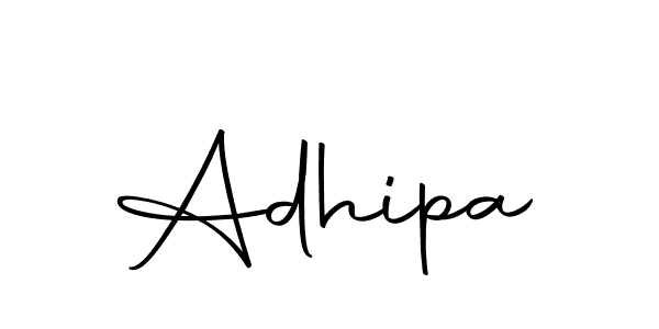 Design your own signature with our free online signature maker. With this signature software, you can create a handwritten (Autography-DOLnW) signature for name Adhipa. Adhipa signature style 10 images and pictures png