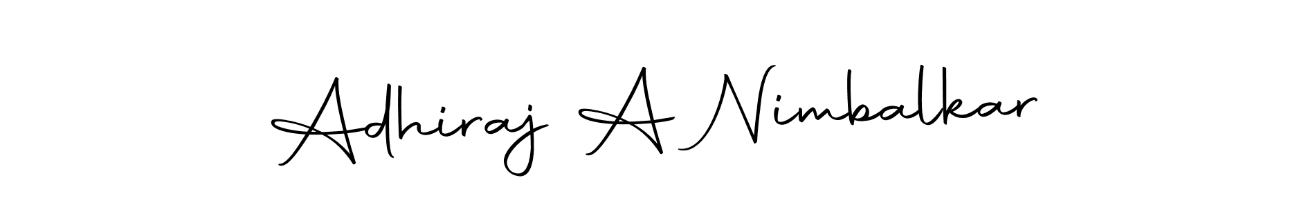 The best way (Autography-DOLnW) to make a short signature is to pick only two or three words in your name. The name Adhiraj A Nimbalkar include a total of six letters. For converting this name. Adhiraj A Nimbalkar signature style 10 images and pictures png