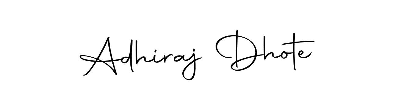 Create a beautiful signature design for name Adhiraj Dhote. With this signature (Autography-DOLnW) fonts, you can make a handwritten signature for free. Adhiraj Dhote signature style 10 images and pictures png