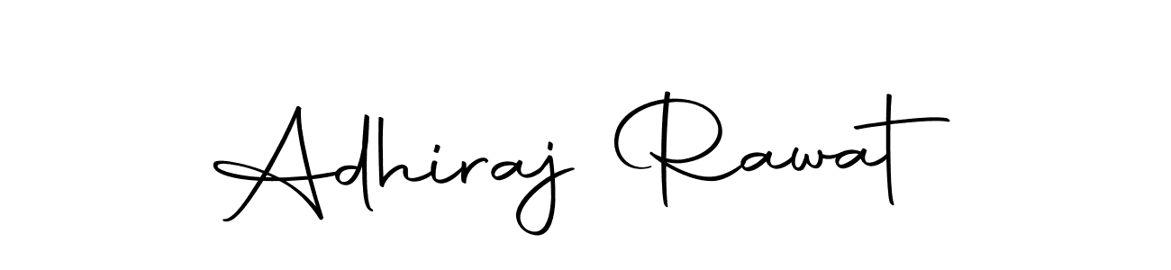 How to make Adhiraj Rawat name signature. Use Autography-DOLnW style for creating short signs online. This is the latest handwritten sign. Adhiraj Rawat signature style 10 images and pictures png