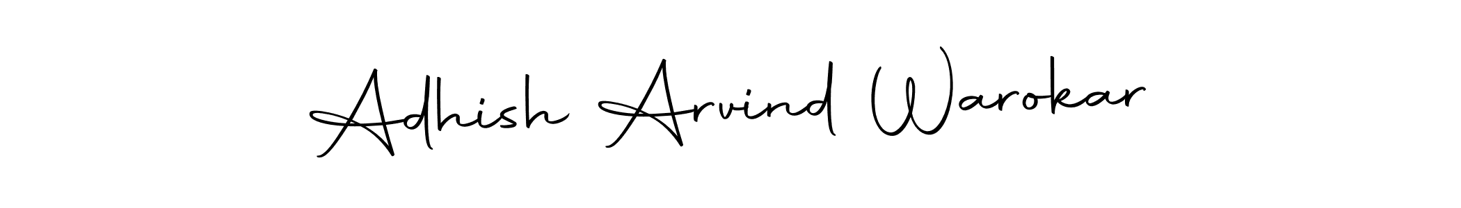 How to make Adhish Arvind Warokar signature? Autography-DOLnW is a professional autograph style. Create handwritten signature for Adhish Arvind Warokar name. Adhish Arvind Warokar signature style 10 images and pictures png