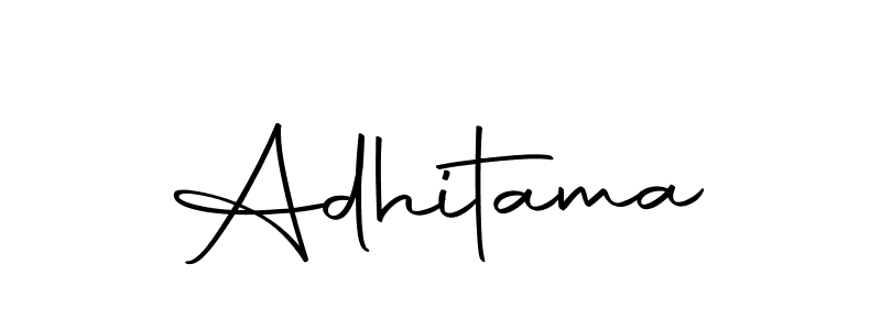 Make a beautiful signature design for name Adhitama. With this signature (Autography-DOLnW) style, you can create a handwritten signature for free. Adhitama signature style 10 images and pictures png