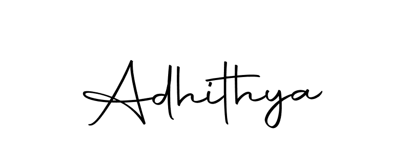Create a beautiful signature design for name Adhithya. With this signature (Autography-DOLnW) fonts, you can make a handwritten signature for free. Adhithya signature style 10 images and pictures png