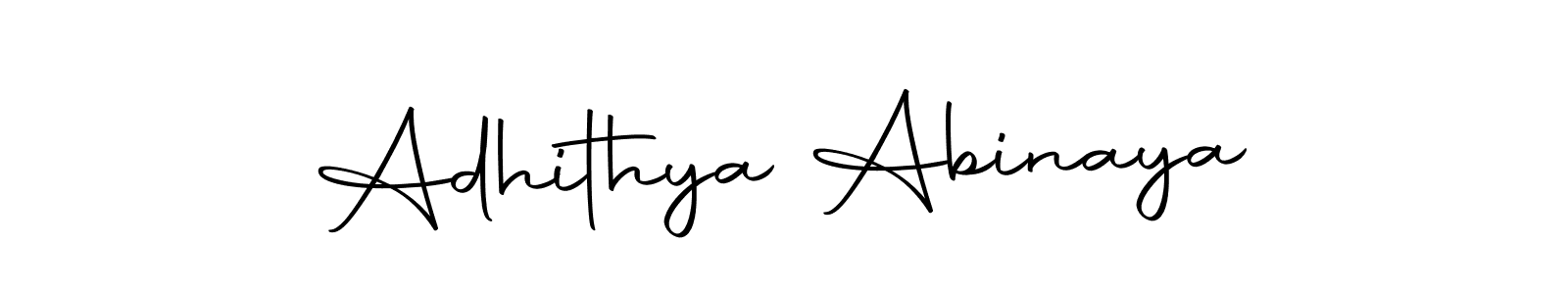 The best way (Autography-DOLnW) to make a short signature is to pick only two or three words in your name. The name Adhithya Abinaya include a total of six letters. For converting this name. Adhithya Abinaya signature style 10 images and pictures png