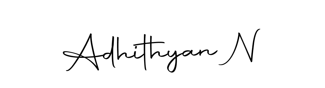 Adhithyan N stylish signature style. Best Handwritten Sign (Autography-DOLnW) for my name. Handwritten Signature Collection Ideas for my name Adhithyan N. Adhithyan N signature style 10 images and pictures png