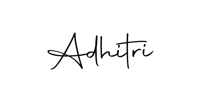 Make a beautiful signature design for name Adhitri. With this signature (Autography-DOLnW) style, you can create a handwritten signature for free. Adhitri signature style 10 images and pictures png