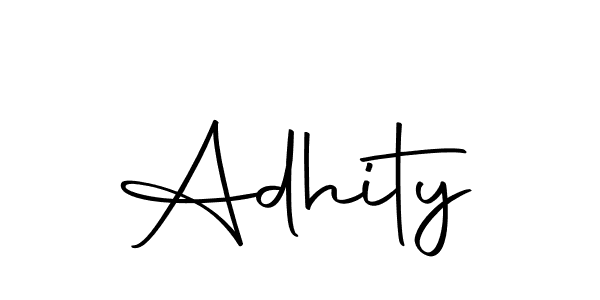 How to make Adhity name signature. Use Autography-DOLnW style for creating short signs online. This is the latest handwritten sign. Adhity signature style 10 images and pictures png