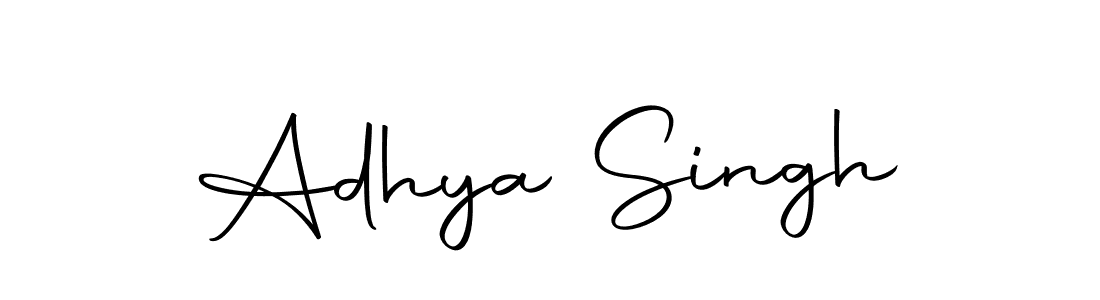 Also we have Adhya Singh name is the best signature style. Create professional handwritten signature collection using Autography-DOLnW autograph style. Adhya Singh signature style 10 images and pictures png