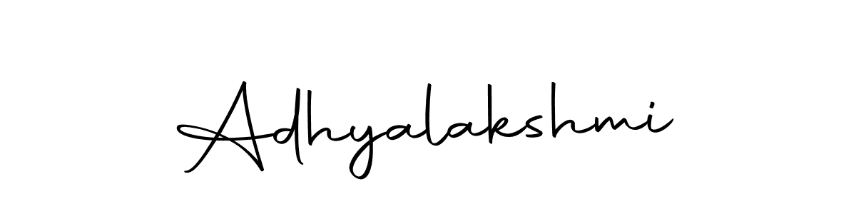 Make a beautiful signature design for name Adhyalakshmi. With this signature (Autography-DOLnW) style, you can create a handwritten signature for free. Adhyalakshmi signature style 10 images and pictures png