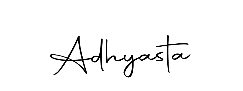 Adhyasta stylish signature style. Best Handwritten Sign (Autography-DOLnW) for my name. Handwritten Signature Collection Ideas for my name Adhyasta. Adhyasta signature style 10 images and pictures png