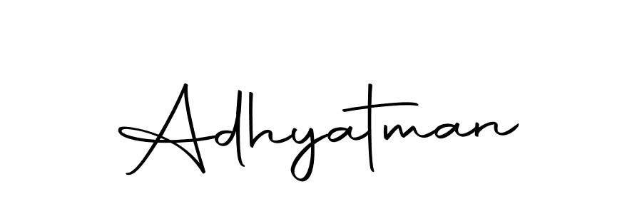How to make Adhyatman name signature. Use Autography-DOLnW style for creating short signs online. This is the latest handwritten sign. Adhyatman signature style 10 images and pictures png