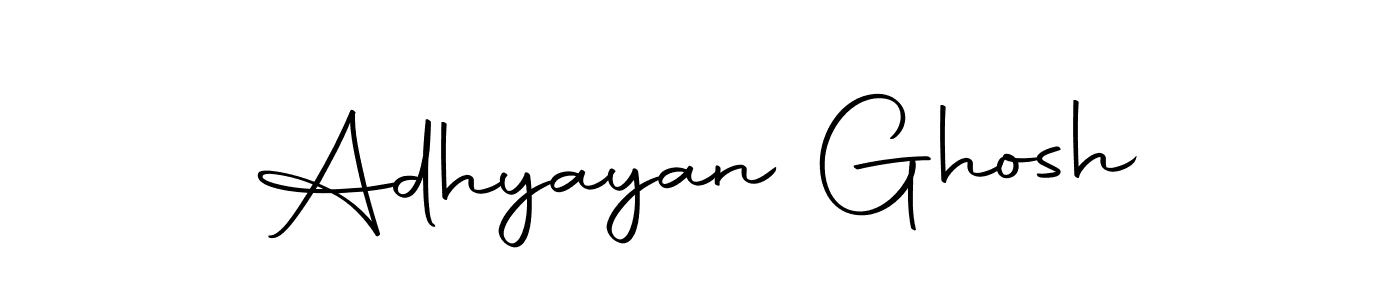 How to make Adhyayan Ghosh signature? Autography-DOLnW is a professional autograph style. Create handwritten signature for Adhyayan Ghosh name. Adhyayan Ghosh signature style 10 images and pictures png