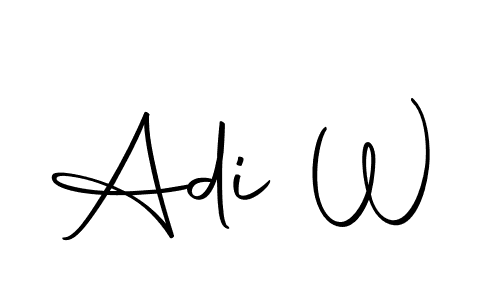 The best way (Autography-DOLnW) to make a short signature is to pick only two or three words in your name. The name Adi W include a total of six letters. For converting this name. Adi W signature style 10 images and pictures png