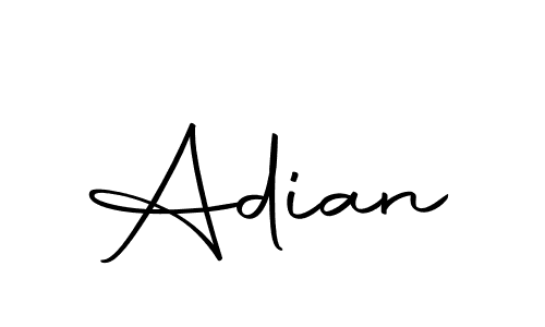 Create a beautiful signature design for name Adian. With this signature (Autography-DOLnW) fonts, you can make a handwritten signature for free. Adian signature style 10 images and pictures png