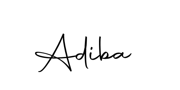 Design your own signature with our free online signature maker. With this signature software, you can create a handwritten (Autography-DOLnW) signature for name Adiba . Adiba  signature style 10 images and pictures png