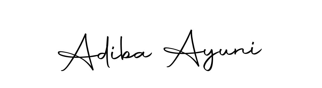 You should practise on your own different ways (Autography-DOLnW) to write your name (Adiba Ayuni) in signature. don't let someone else do it for you. Adiba Ayuni signature style 10 images and pictures png