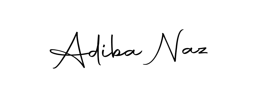 Make a beautiful signature design for name Adiba Naz. With this signature (Autography-DOLnW) style, you can create a handwritten signature for free. Adiba Naz signature style 10 images and pictures png