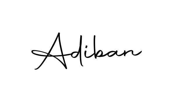 Use a signature maker to create a handwritten signature online. With this signature software, you can design (Autography-DOLnW) your own signature for name Adiban. Adiban signature style 10 images and pictures png