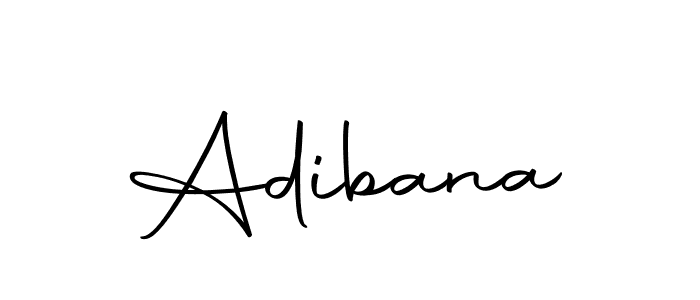 Use a signature maker to create a handwritten signature online. With this signature software, you can design (Autography-DOLnW) your own signature for name Adibana. Adibana signature style 10 images and pictures png